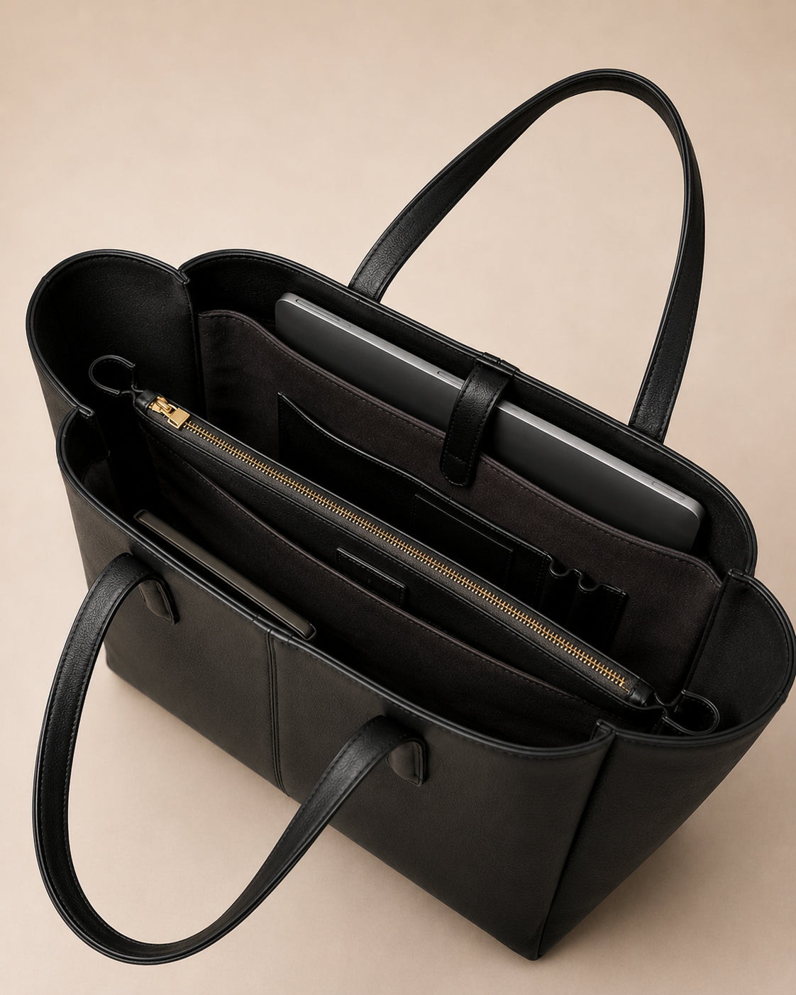 YOSAN Sac Cabas Femme en Cuir Premium avec Compartiment Ordinateur
