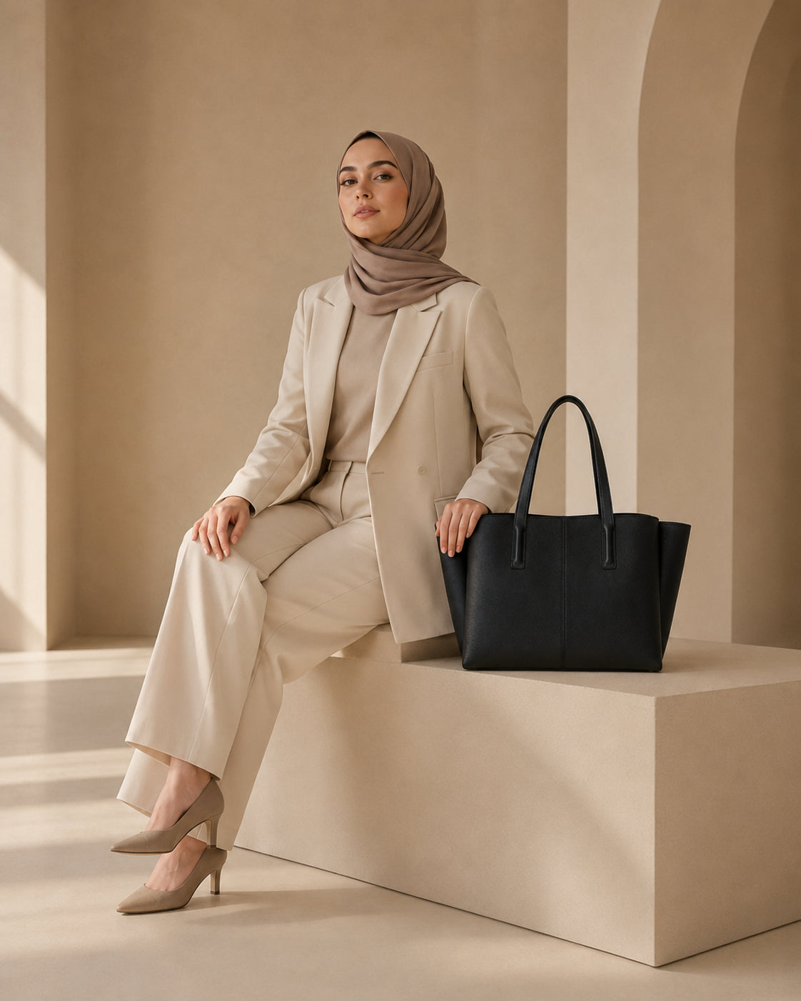 YOSAN Sac Cabas Femme en Cuir Premium avec Compartiment Ordinateur