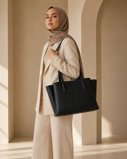 YOSAN Sac Cabas Femme en Cuir Premium avec Compartiment Ordinateur