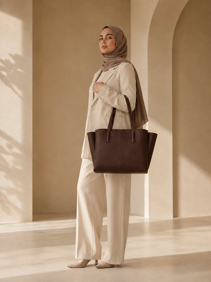 YOSAN Sac Cabas Femme en Cuir Premium avec Compartiment Ordinateur